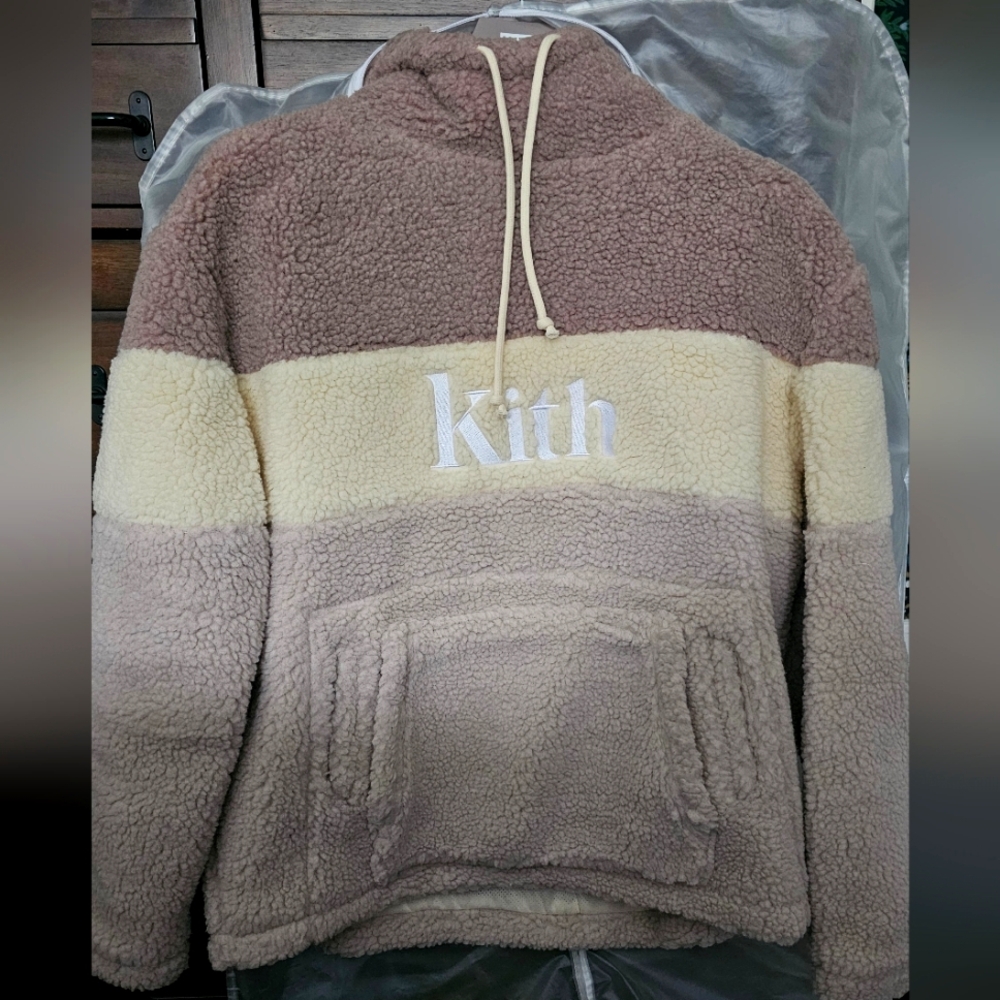 Kith Molecule Brown Sherpa Pullover